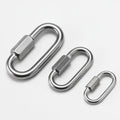 JRSGS Top Quality Grade 304/316 Stainless Steel Quick Link Marine Rigging Hardware Chain Link Fastener Snap Hook / Crabiner