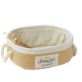 Wholesale Desktop Storage Baskets Oval Jute Organizer Round Sundries Storage Basket Folding Square Organizer for Home Use