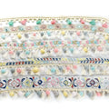 Deepeel RC409 Multiple Styles Handmade Hometextile Sewing Accessories Embroidered Jacquard Lace Ribbon Cotton Tassel Pompon Trim
