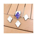 MDFSUB Hot Selling Double Sided Wooden Sublimation Earrings Blank Personalized White Mdf Wooded Blank Sublimation Earrings