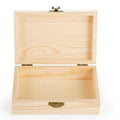 Unfinished Pine Wood Box for Home Decor Nautical Style Christmas Crafts Jewelry Storage Polished Technique for Gift Packaging