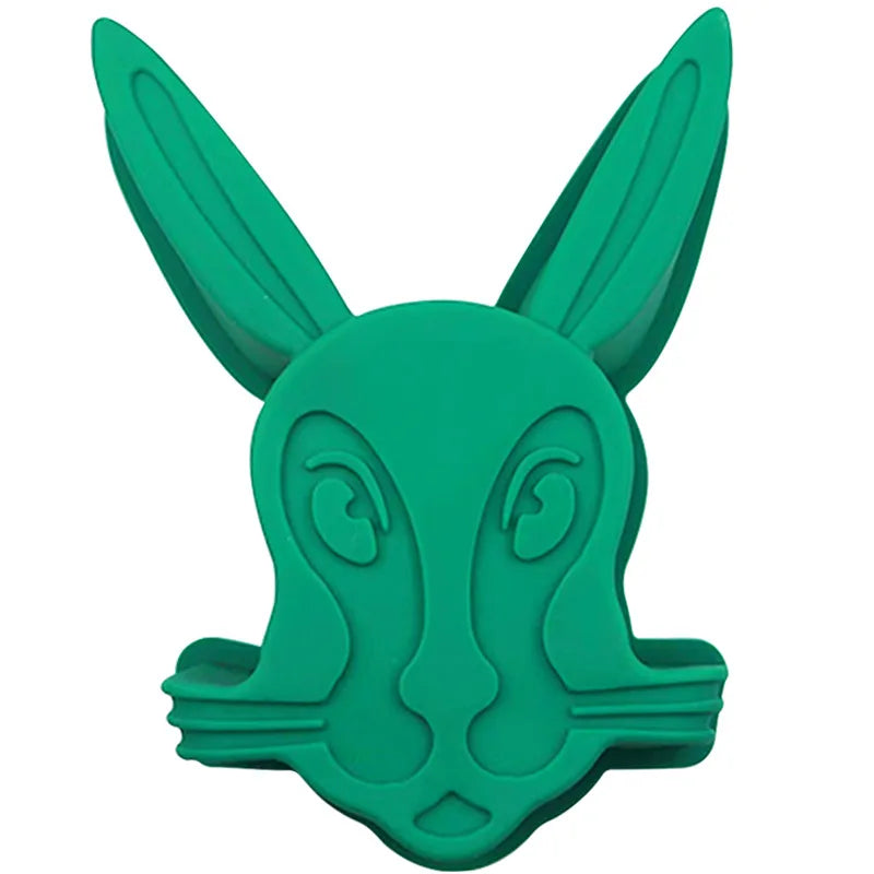 HY New Easter Bunny Cake Pan Jumbo Rabbit Head Silicone Baking Mold for Easter Day Party