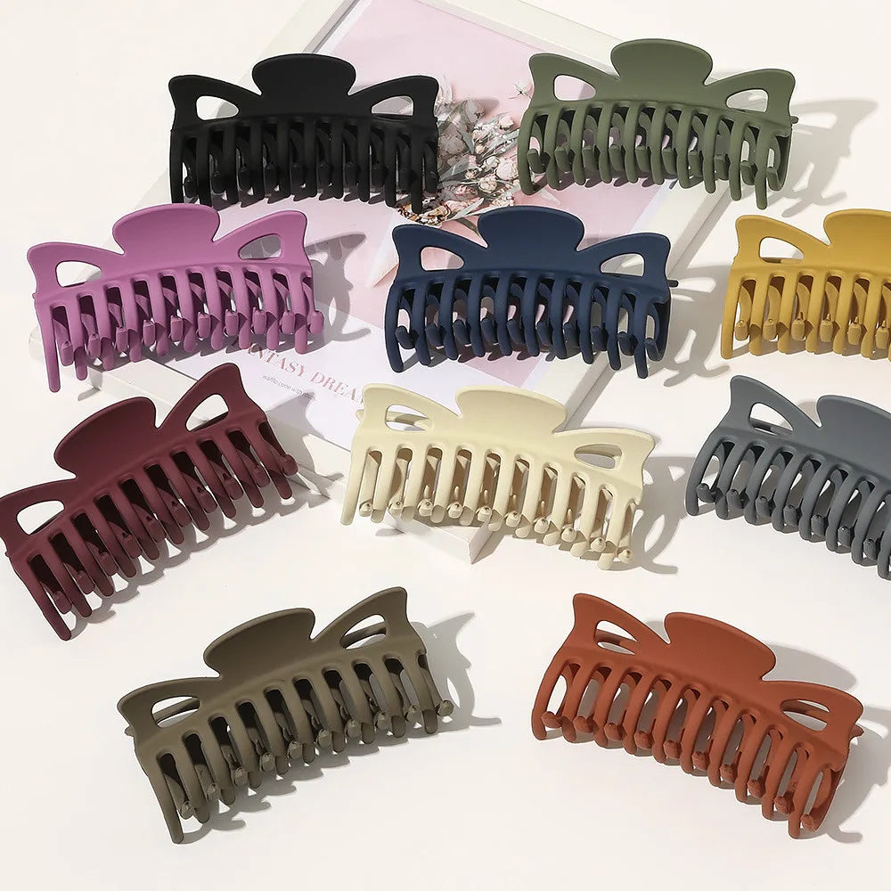 New Arrival Fashion Hair Clip Sweet Hair Accessories Large Frosted Hair Claw for Women