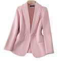 S-4XL Women's blazer Outerwear New High-end Feeling Top Rough Tweed Luxury Style blazer Jacket for Party