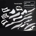 Relaxation Fascia Knife for Soft Tissue Scraping & Meridian Massage Stainless Steel Gua Sha With Supply for Jade Roller Usage