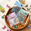 40pcs Colorful Butterfly Transparent Sticker Kids Custom Waterproof PVC Decorative Cartoon Graffiti Wall PET Stickers for Phone