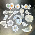 Crystals Carving Crafts Healing Stone Different Shape White Selenite Craft for Gift