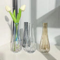 Single Branch Flower Transparent Glass Small Vase Modern Bedroom Water Cultivated Flower Vase