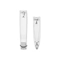 Professional Portable Nail Buffer Polisher Durable Flat Carbon Steel with Curved Blade Fingernail Clipper Set