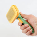 Professional Self-Cleaning Dog Hair Brush Wood Detangler for Goldendoodles Dogs Cats Other Pets Pet Grooming Tool