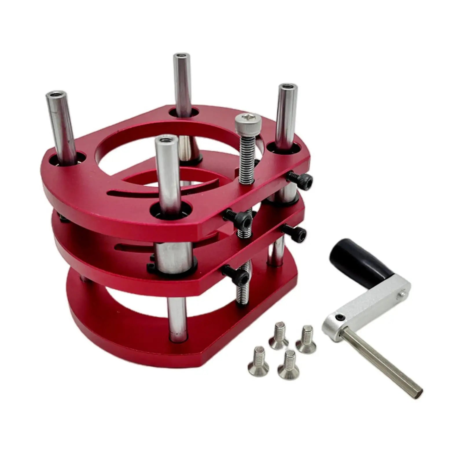 Woodworking Industrial Aluminum Alloy Inverted Lifting Base Flip Panel Router Tools Milling Lifting Table Cutter Base
