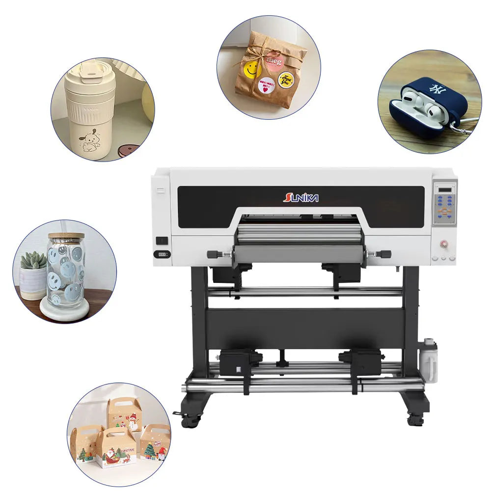 SUNIKA 60Cm Uv Dtf Printer With Powder Shaker Dtf Rip Software Dtf Heat Press Machine