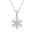 Custom Designs Accepted Snowflake Pendant Jewellery Manufacturer Sterling Silver Custom Made Trendy Women's Zircon Daily