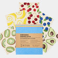Custom Design Reusable Swedish Dish Cloth Absorbent Cellulose Sponge Cloth Kitchen Cleaning Print Swedish Dishcloths