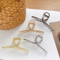DOWELL 2022 Wholesale Ponytail Clip Simple Large Solid Metal Hair Claws for Women