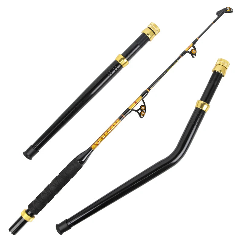 Tip Swivel Roller Guides Trolling Fishing Rod Ocean Boat Rods Pole Deep Sea Boat Tuna Saltwater Big Game Fishing Trolling Rod