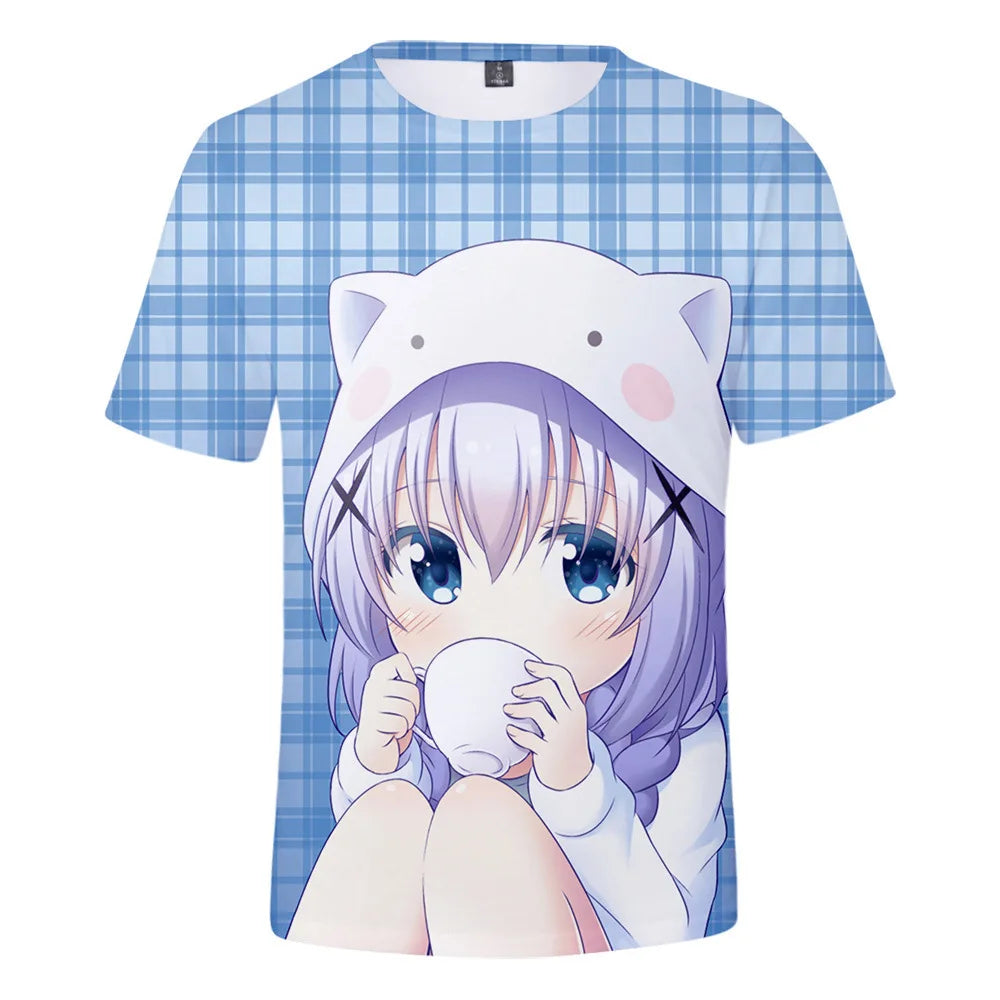 General Basic Children's Japanese Anime 3d T-shirt Wholesale Dropshipping T Shirt Supplier China