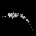 Silver Crystal Hair Vine for Bride Wedding Rhinestone Hair Piece Accessories Crowns & Wreaths & Tiaras for Women and Girls