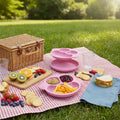 Food Grade Silicone Eco-Friendly Baby Plate Set with Suction Base Non-Slip Placemat for Toddlers