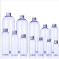 100ml 300ml 500ml 750ml Liquid Dispensing Transparent Round Shoulder PET Bottle Aluminum Cap Packaging Water Plastic Bottle