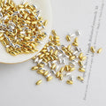 Simply 925 Sterling Silver Polished Small Olive Shape Charm Beads for Jewelry Making Accessories