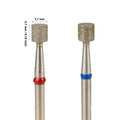 3/32" Rotary Burrs 3.7*3.7mm Short Barrel Efile Wholesale Pedicure Safety Russian Diamond Manicure Cuticle Drill Bits for Nails