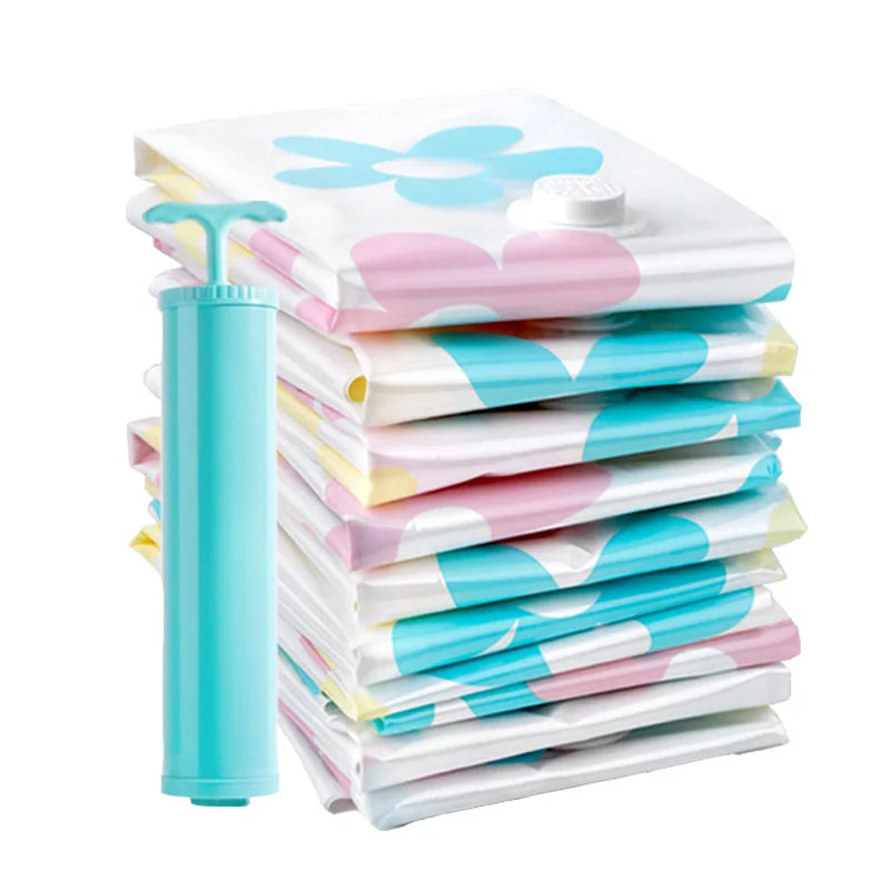 Roll-Up Vacuum Storage Bag for Living Room Space Optimization MegaBDM