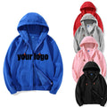 Zip up Custom Hoodies Men's Hoodies Puff Printing Hoodie Clothing Manufacturers Custom Oversized Loose Size