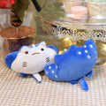 Manta Ray Plush Toy Doll Marine Animal Keychain Fur Sea Life Pendant Ornament Stuffed Devil Ray Key Chains Kawaii Plush Keychain