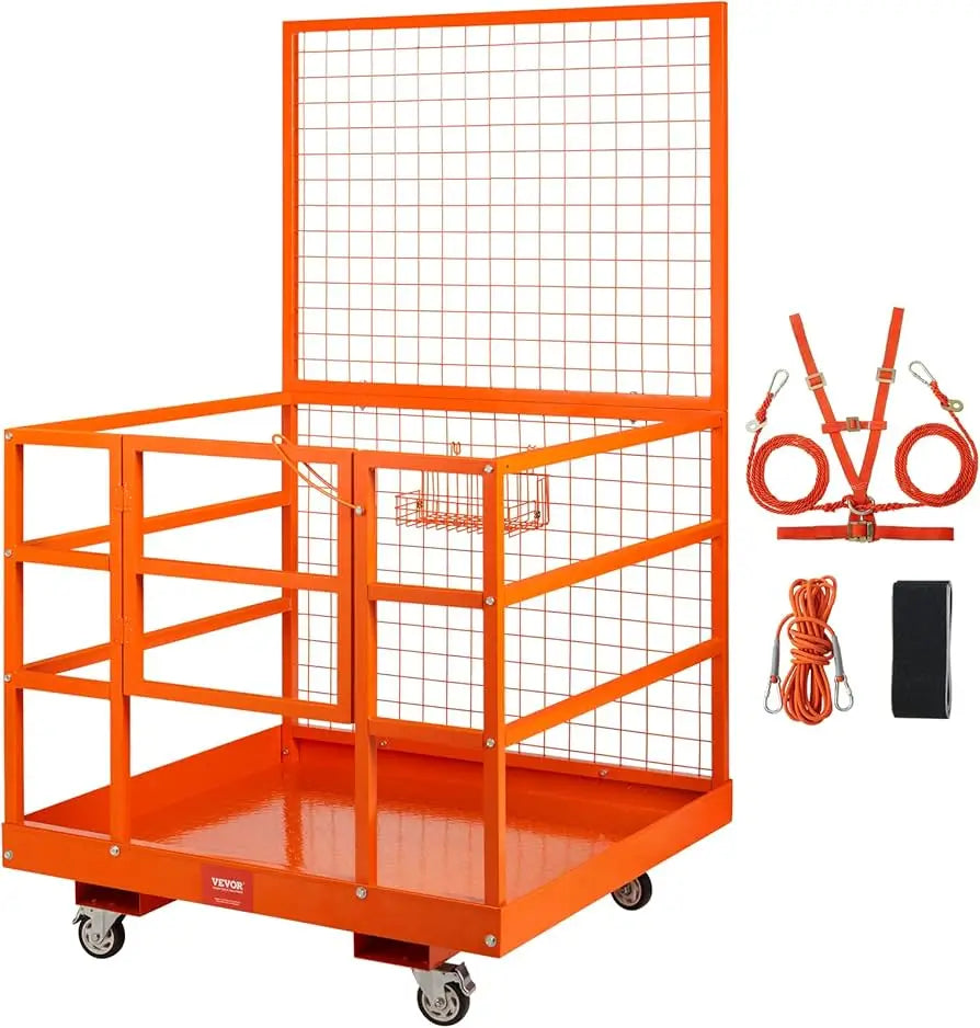 Collapsible Metal Cargo Pallet Cage Outdoor Safety Wire Fence for Forklift for Outdoor Place Fencing Trellis & Gates