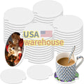Car coaster Sublimation Blanks Ceramic White USA WAREHOUSE Wholesale Custom Printed Sublimation  Car Coasters Sublimation