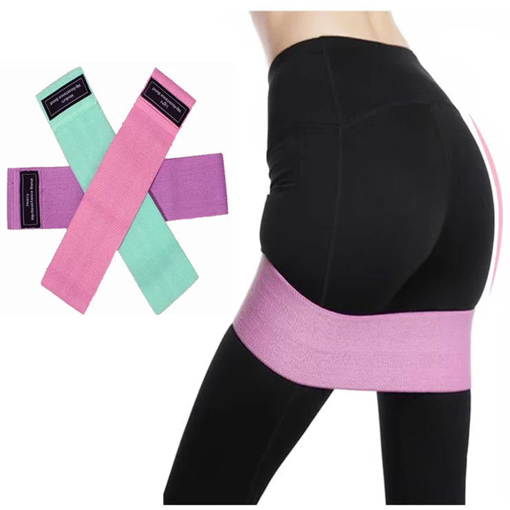 NQ SPORTS Hip Bulk Workout Exercise Set Custom Short Circle Booty Bands With Mesh Bag Hip Anti-slip Fabric Resistance Bands Set