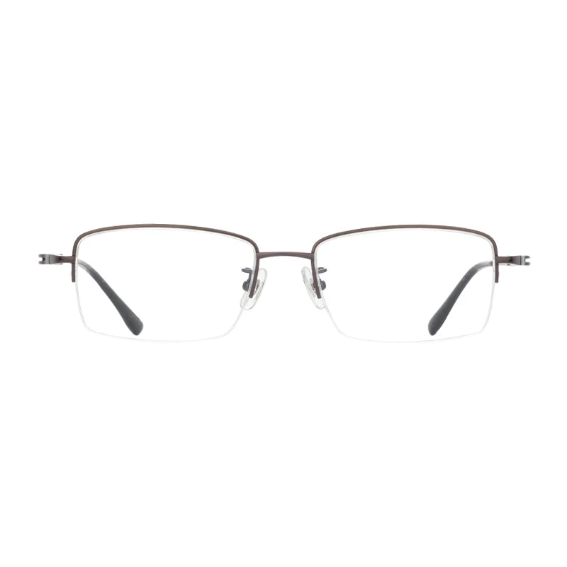 Latest Frames Optical Custom Color Metallic Half Frame Women Fashion Eyeglasses Eyewear