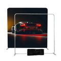 8x8 Eco-Friendly Double-Sided Tension Fabric Pillow Case for Photo Booth Backdrop Stand at Trade Show Expo Display Racks