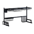 Low Price Kitchen Stainless Steel Double Dish Storage Rack