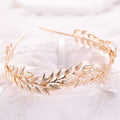 Bridal Tiara Gold Leaf Hairband Sweet Korean Hair Accessories Alloy Wedding Tiara Niancan FD730 Trendy Elegant