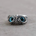 Retro Animal Open Ring Statement Ring Jewelry Accessories Adjustable Owl Ring for Women Girls Men