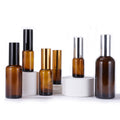 Wholesale High Quality 30ml Round Amber Skincare Conditioning Hair Spray Bottles Gold Cap Shimmer Continuous Spray Pump Bottle