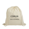 China Manufacturer Wholesale Custom Hot Sell Draw String Recyclable 100% Cotton Shopping Drawstring Backpack Bag