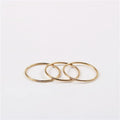 Hot Selling 1mm Dainty Stainless Steel ONE Two Three CZ Stone Ring for Women