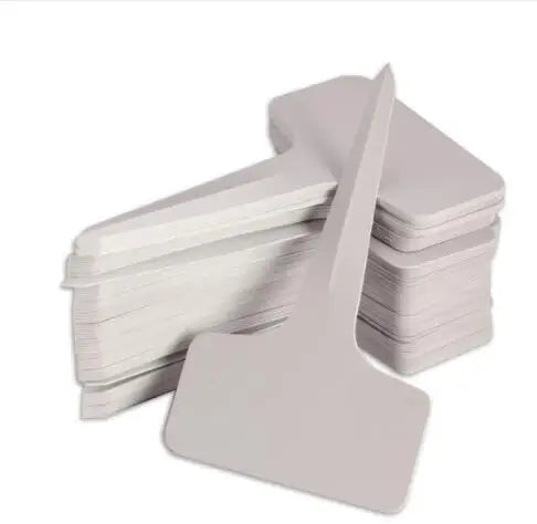 Plastic Plant T-Type Upturned Nursery Garden Labels Marker Reusable Plant Name Tags