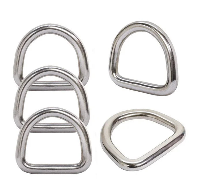 Cheap 304/316 Stainless Steel Solid Round D Bag Luggage Buckle Rings