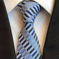 Factory Direct Colorful Striped Necktie Fashion Polyester Jacquard Tie For Men's Accessories