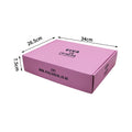 Customized Small Paper Pink Gift Packaging Corrugated Shipping Boxes With Logo
