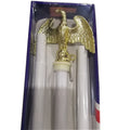 American Aluminum Alloy Wall Flagpole Eagle Head Wall Aluminum Flagpole 6-inch 3-section Aluminum Alloy Flagpole Assembly