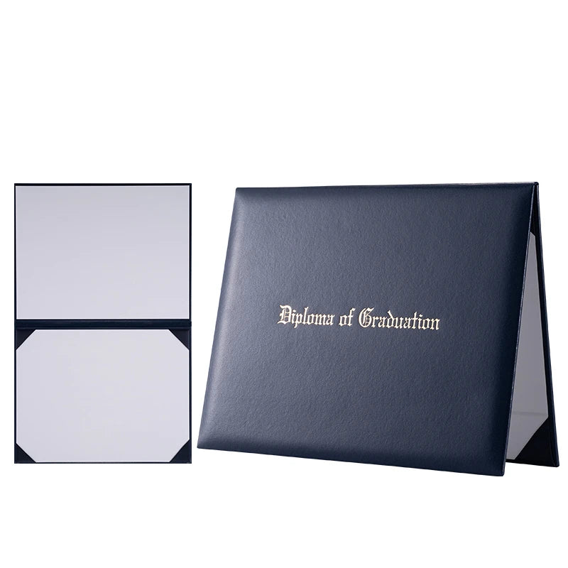 Diploma Holder Navy Blue Certificate Holder 8.5 X 11" Padded USA Graduate Certificate Diploma Cover Graduation Degree Holders