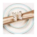 High-End Diamond-Studded Butterfly Napkin Buckle Wholesale Napkin Rings