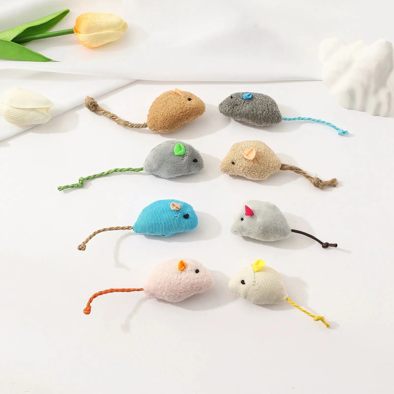 Wholesale Cat Interactive Toy with Catnip Funny Soft Plush Mouse Kitten Cat Toy