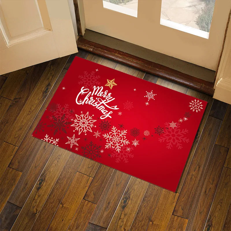 2025 Xmas Decorative Carpet Merry Christmas Carpet Mats Factory Direct Sale Carpet and Rugs Customization Carpet Mats