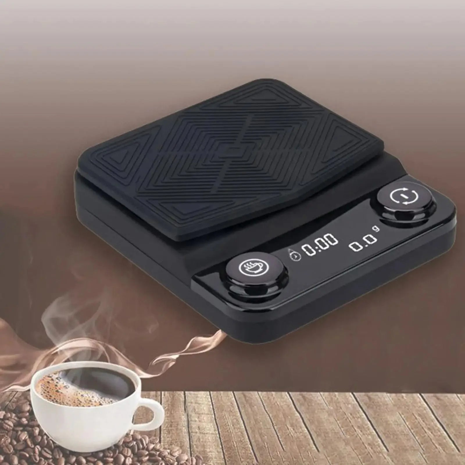 New Design Vintage Plastic Electric Coffee Scale Auto Timer ZeroHero Premium Double Screen Digital LED 2kg Capacity Kitchen Food